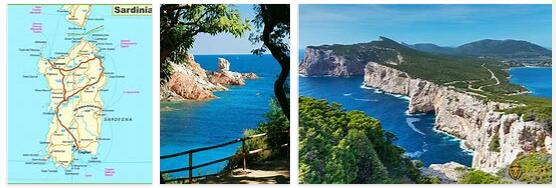 Tourist Areas of Sardinia, Italy